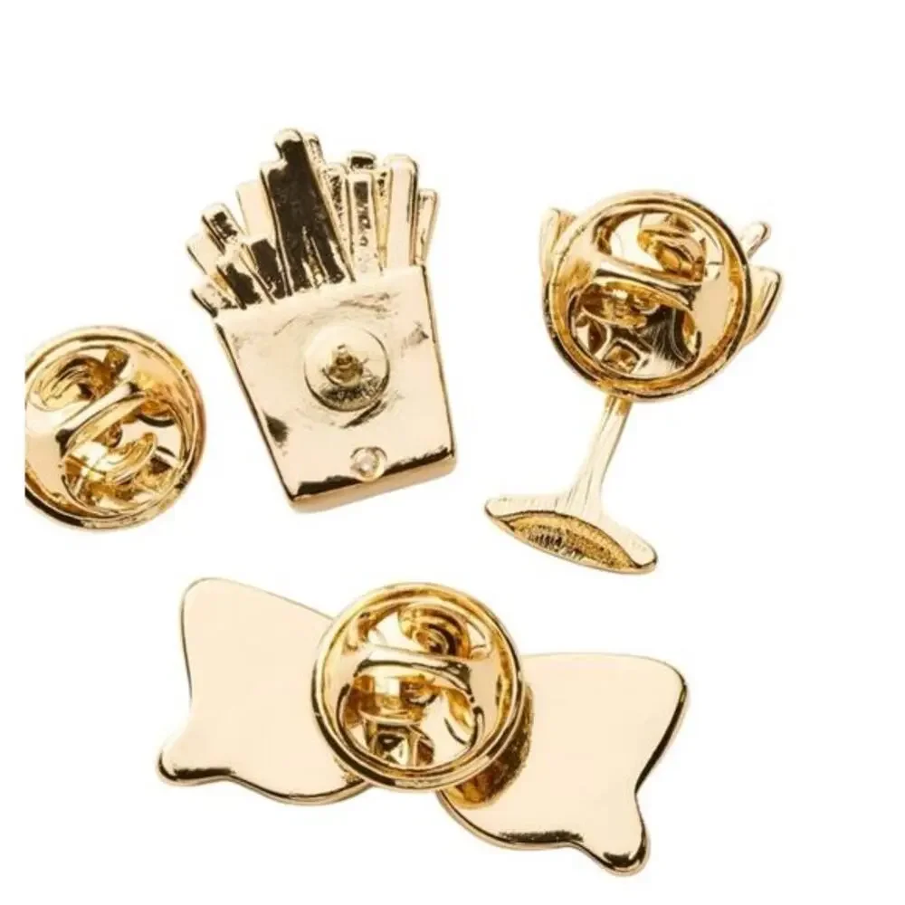 Kate Spade x Target Novelty‎ Pin Set French Fries Martini Sunglasses